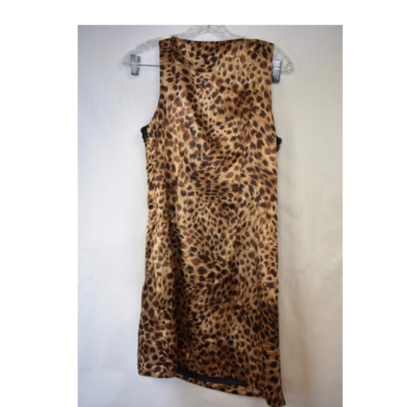 Women's Better B. Beaded and Satin Leopard Dress M - Picture 2 of 5